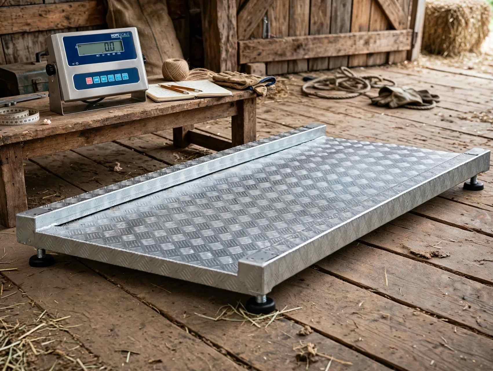 Cattle weighing scales